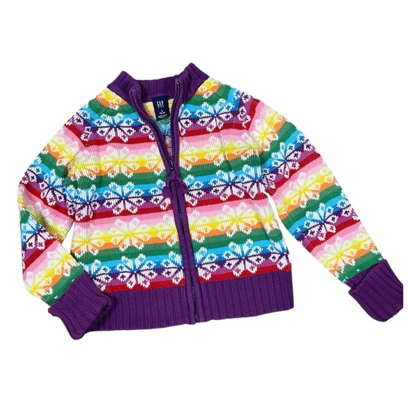 GAP Other - VINTAGE Y2K GAP Rainbow Fair Isle Girl's Sweater